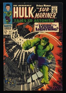 Tales To Astonish #97 FN 6.0 Incredible Hulk Sub-Mariner!
