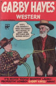 GABBY HAYES WESTERN #4 1949 FAWCETT EGYPTIAN COLLECTION FN
