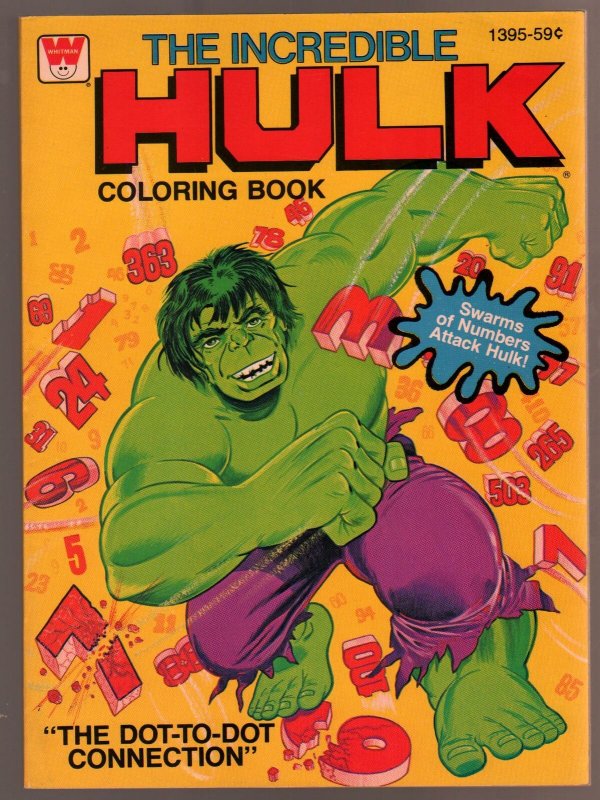 Incredible Hulk Coloring Book #1395 1979-origin retold-world balloons-VF 