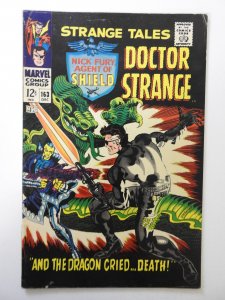 Strange Tales #163 (1967) FN Condition! 1/2 in tear fc