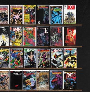 Huge Lot 150+ Comics with X-O Manowar, Prototype, Robin, Sludge & More!