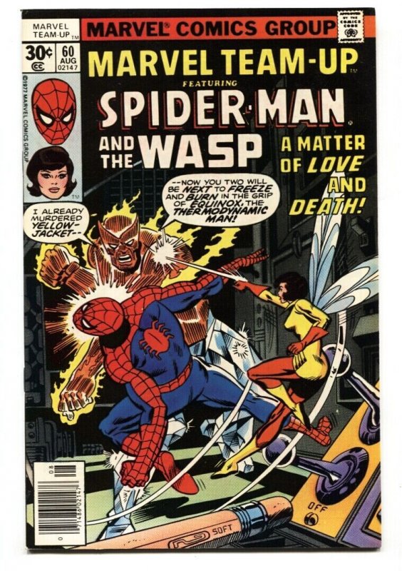 Marvel Team-up #60 Wasp-Spider-Man comic book NM-