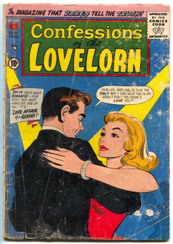 Confessions Of The Lovelorn #85 1957- Love Affair of a Genius G-