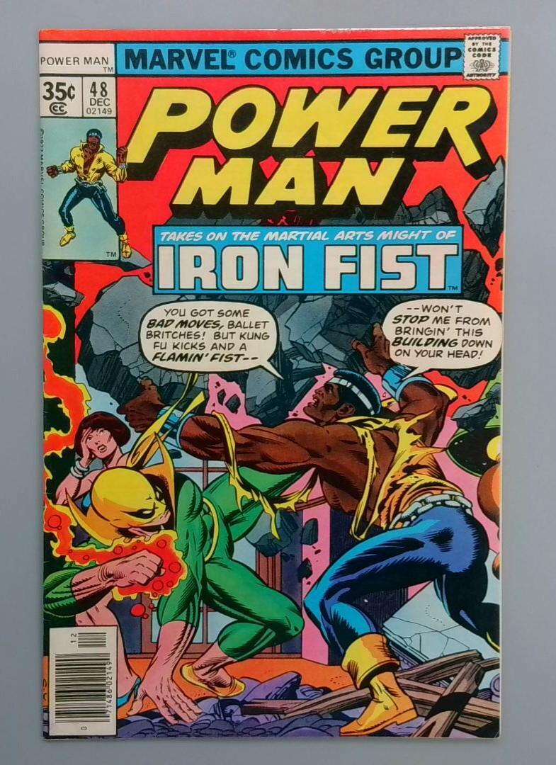 Power Man #48, VF/NM 1st Iron Fist Team-Up, Marvel Comics, 1977 JR1