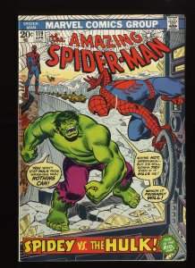 Amazing Spider-Man #119 VF+ 8.5 Spider-Man Vs Incredible Hulk!