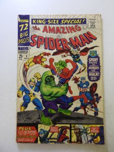 The Amazing Spider-Man Annual #3 (1966) FR/GD condition see description