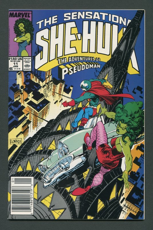 She-Hulk #11  /  9.0 VFN/NM   Newsstand  January 1990