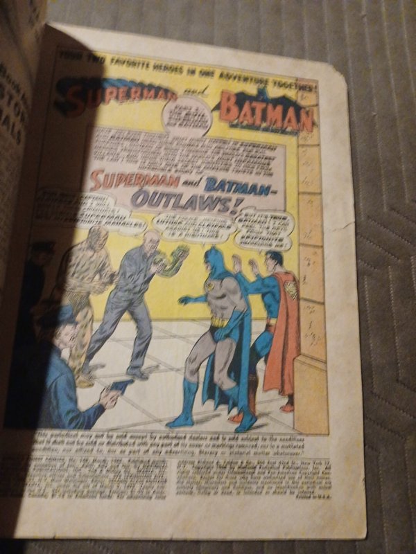 World's Finest Comics #148 Mar 1965, DC Superman Batman Outlaws Silver Age Crime