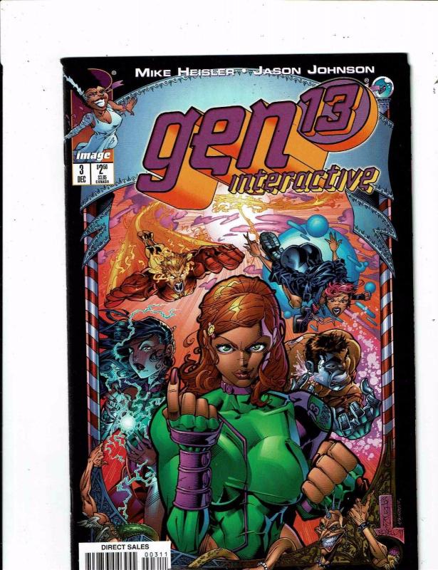 Lot Of 8 Gen 13 Image Comic Books # 1 2 3 Interactive Wired 1 3D 1 + 3 4 5 J241