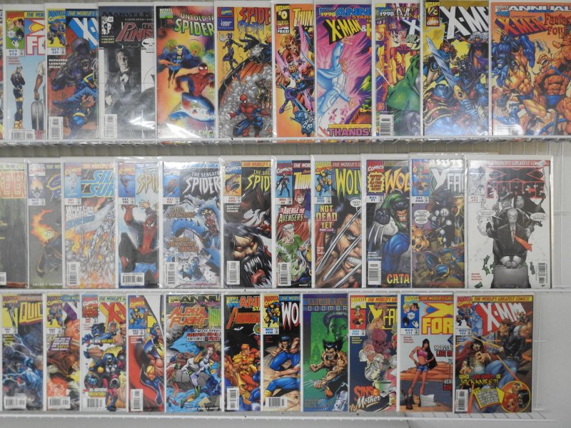 Huge Lot 130+ Comics W/ Avengers, Spider-Man, Alpha Flight+ Avg VF+ Condition!