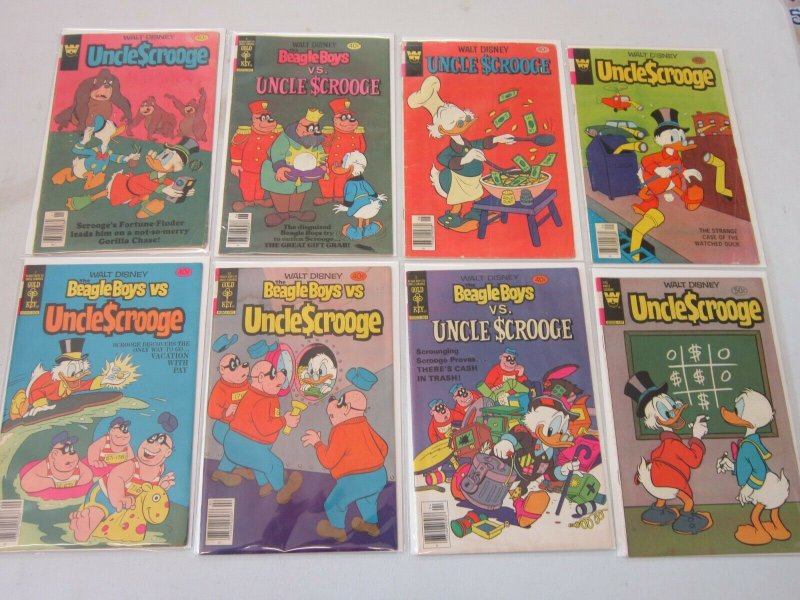 Uncle Scrooge Disney Comic Lot 40 and 50 Cent Covers 8 Different Books