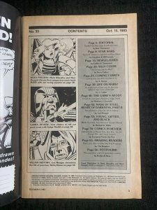 1983 AMAZING HEROES Comic Magazine #33 VG/FN 5.0 Star Wars / Doctor Doom