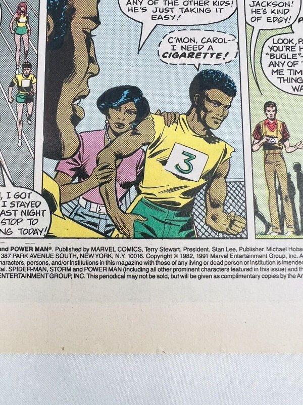 Marvel Entertainment SPIDERMAN #1 Storm and Power Man Premier First Edition 1992