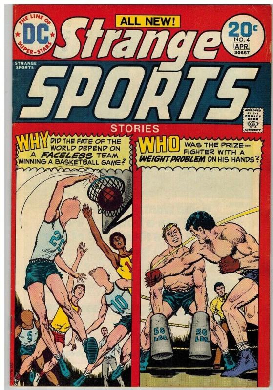 STRANGE SPORTS STORIES 4 VG-F April 1974