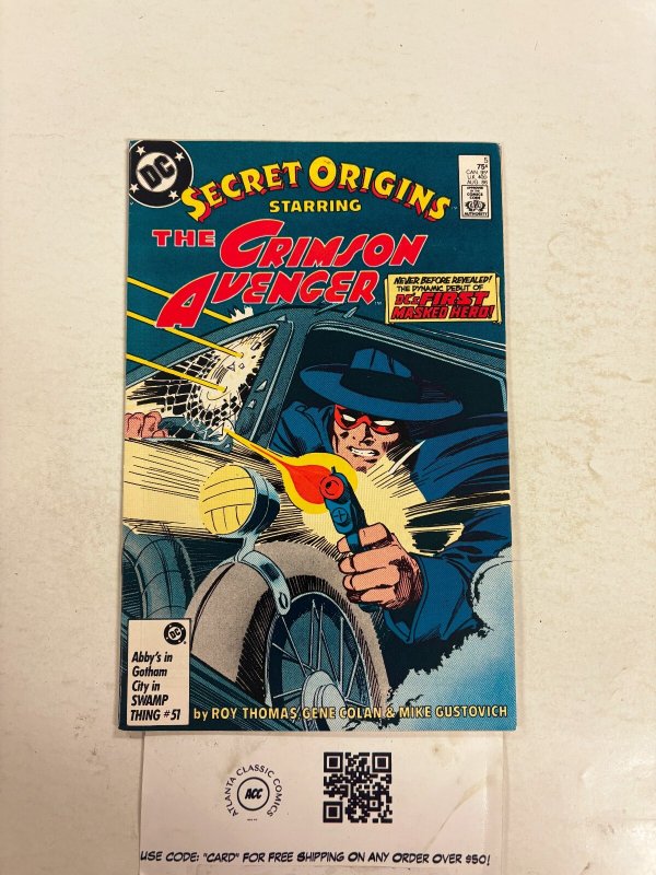 Secret Origins #5 NM DC Comic Books Crimson Avenger 7 HH90