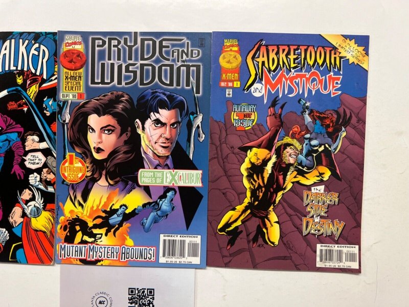 3 Marvel Comics Sabretooth # 1 + Pride & Wisdom # 1 + Sleep Walker # 3 5 JS46