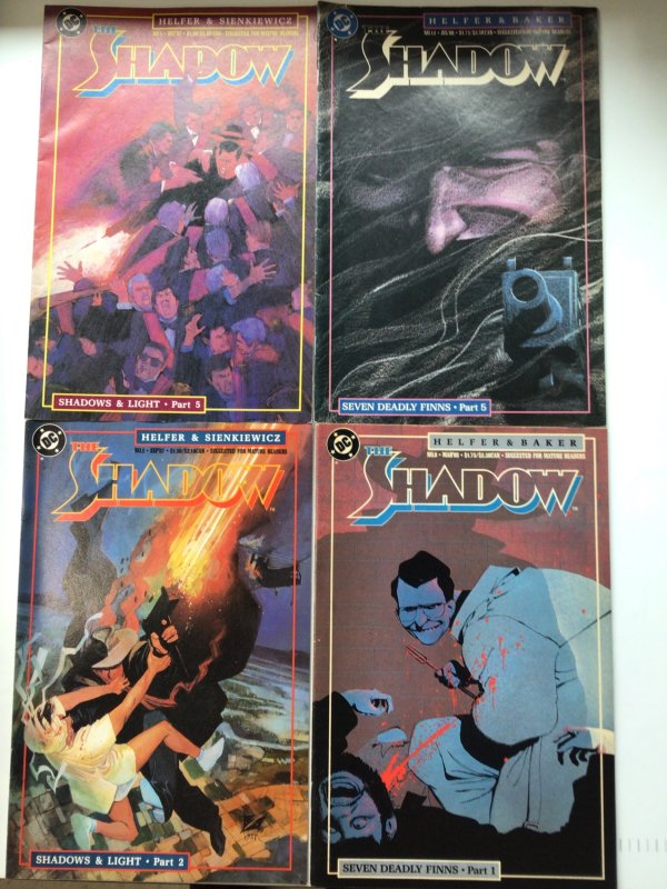 The Shadow #2, 5, 8 & 12(1988) lot of 4 comics from DC seven deadly finns shadow