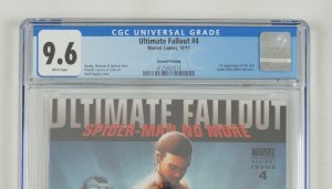 Ultimate Fallout #4 CGC 9.6 1st appearance Spider-Man (Miles Morales) 2nd print 