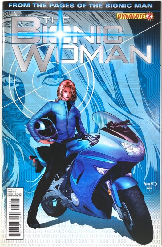 Bionic Woman cómic número 2 — 2012 dinamita Muy Fino + COND Six Million Dollar Man TV 