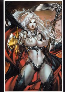 Lady Death: PIn-Ups #1 Conquest Edition 11 x 17 Art Print SIGNED w/COA