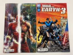 War for Earth 3 #1 CVR A + C 1:25 Sharp VF+ SET OF 2 DC Comics IN-HAND SHIPS NOW