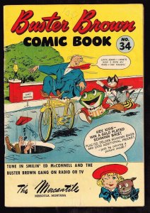 Buster Brown Comic Book #34 ~~1945 (5.0) WH