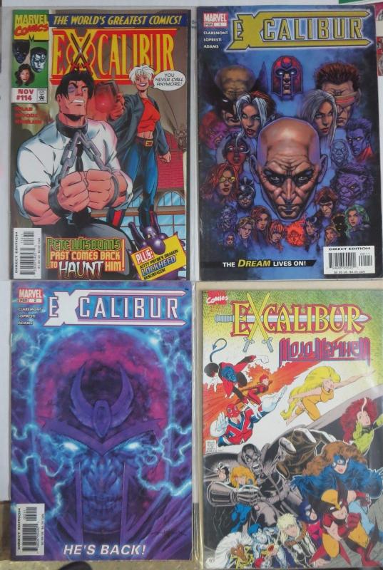 EXCALIBUR Lot of 76 books F-VF Captain Britain Psylocke Marvel Comics 1988-2004