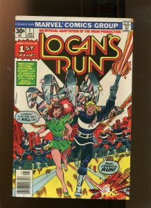 LOGANS RUN #1 (7.5) FIRST ISSUE 1977