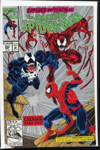 The Amazing Spider-Man #362 Second Print Cover (1992) Spider-Man