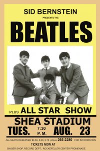 The Beatles 1965 come to the United States poster