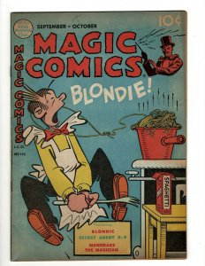 Magic Comics # 122 FN Golden Age Comic Book Rabbit Hat Mandrake David McKay NE4