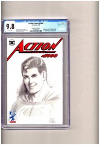 Action Comics #1000 Curt Swan DF Exclusive Sketch Variant CGC 9.8