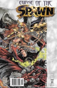 Curse of the Spawn #10 (Newsstand) VF/NM ; Image | Dwayne Turner Angela