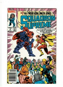 Squadron Supreme #2 VF- 7.5 Newsstand Marvel Comics 1985 Mark Gruenwald
