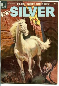 Lone Rangers Famous Horse Hi-Yo Silver-#12 1954-Dell-painted cover-FN