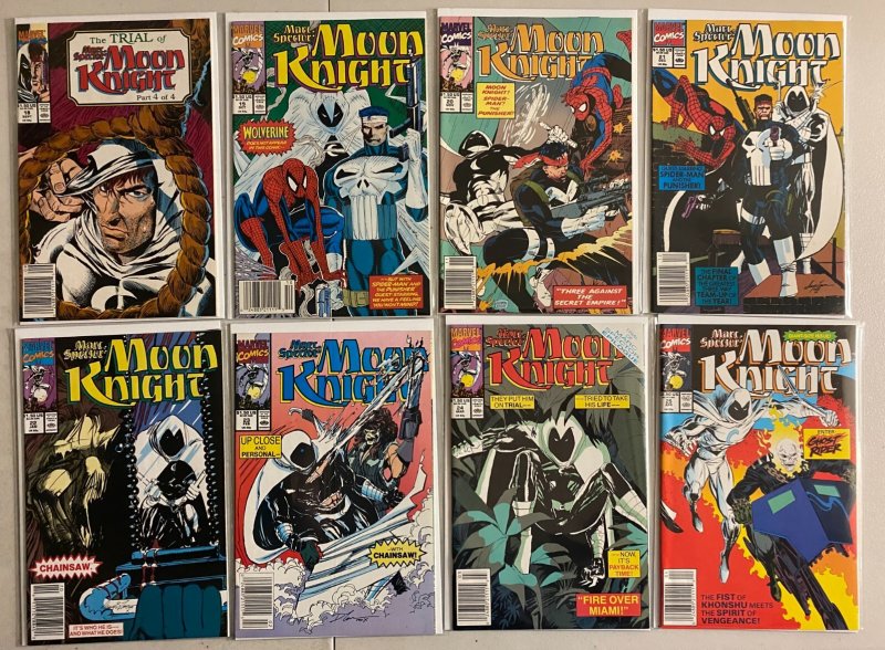 Marc Spector Moon Knight lot #1-42 Marvel (average 7.5 VF-) 36 diff (1989-'92)
