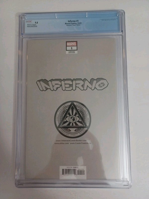 Inferno #1 Store Exclusive Nakayama Virgin Variant - 2021 - CGC 9.8