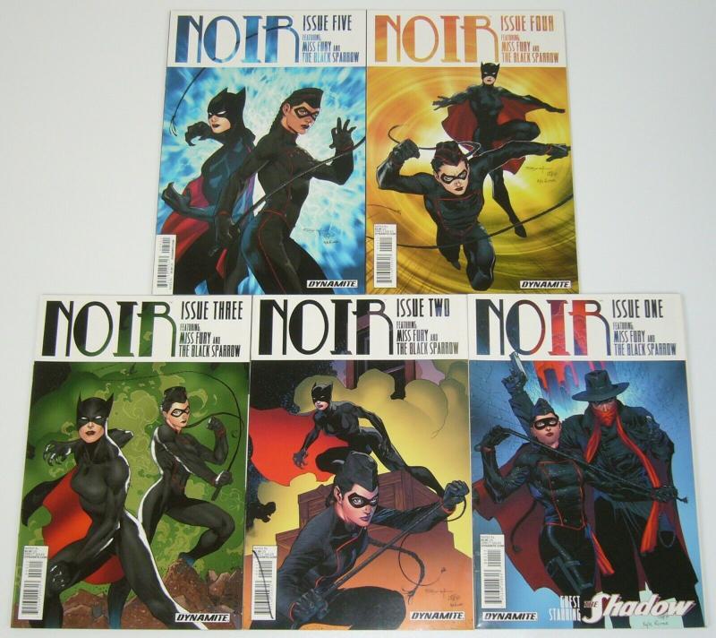 Noir #1-5 FN/VF complete series - miss fury - black sparrow - the shadow 2 3 4