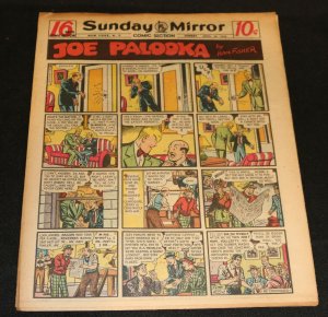 1950 Sunday Mirror Weekly Comic Section April 30th (Fine) Superman Action Abner