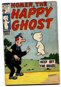 HOMER THE HAPPY GHOST #1 comic book 1969-KEY ISSUE-MARVEL DECARLO g-