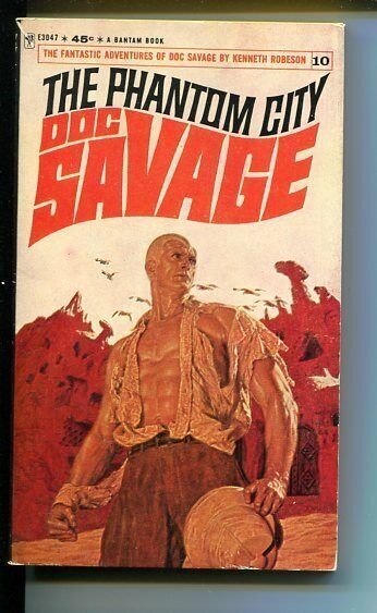 DOC SAVAGE-THE PHANTOM CITY-#10-ROBESON-VG/FN- JAMES BAMA COVER-1ST ED VG/FN