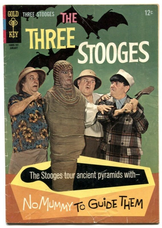 Three Stooges #32 1967- Gold Key- Mummy cover G/VG