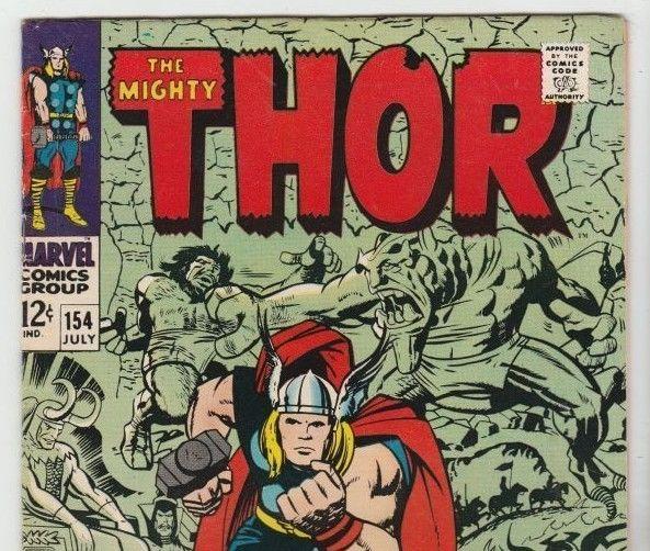 Thor #154 The Mighty strict VF 8.0 High-Grade  Appearance- Mangog  Richmond Crt.