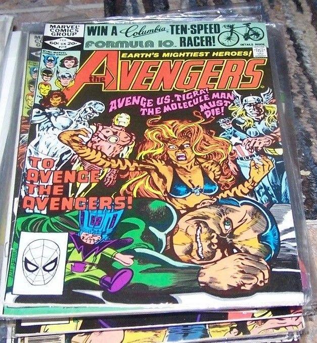 Avengers # 216 (Feb 1982, Marvel) silver surfer molecule man tigra thor