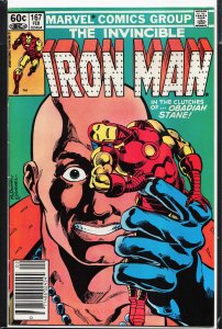 Iron Man #167 Newsstand Edition (1983) Iron Man