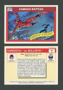 1990 Marvel Comics Card  #94 (Daredevil vs Bullseye) NM-MT