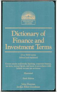 Barron's Dictionary of Finance and Investments Terms