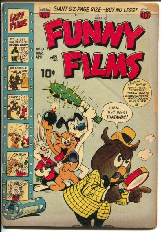 Funny Films #10 1951-ACG-stories made like they were on movie screens-VG