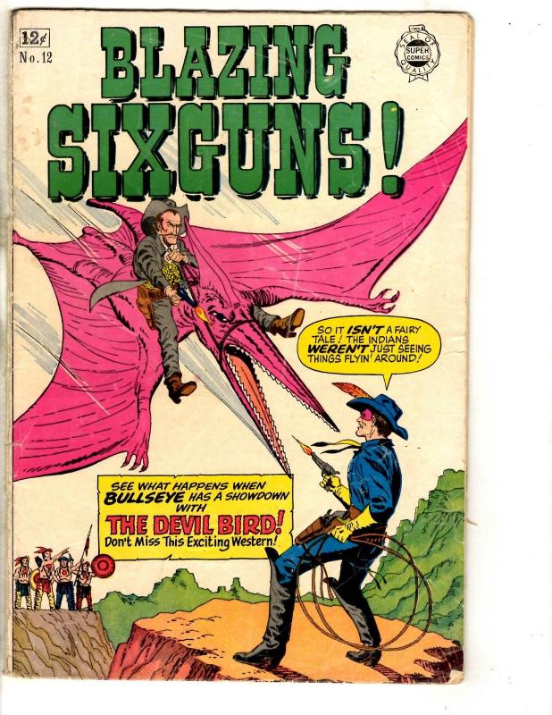 Blazing Six Guns # 12 VG/FN Super Comics Silver Age Comic Book Western Dino JL9