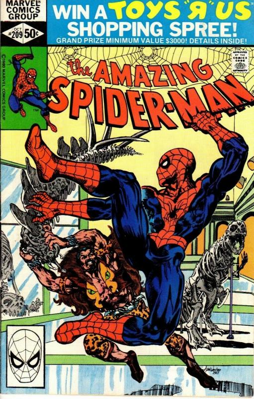 SPIDERMAN 209 F-VF October 1980 Kraven